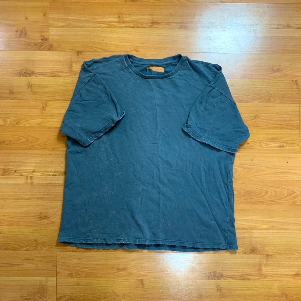 Distressed Acid-Washed T-Shirt